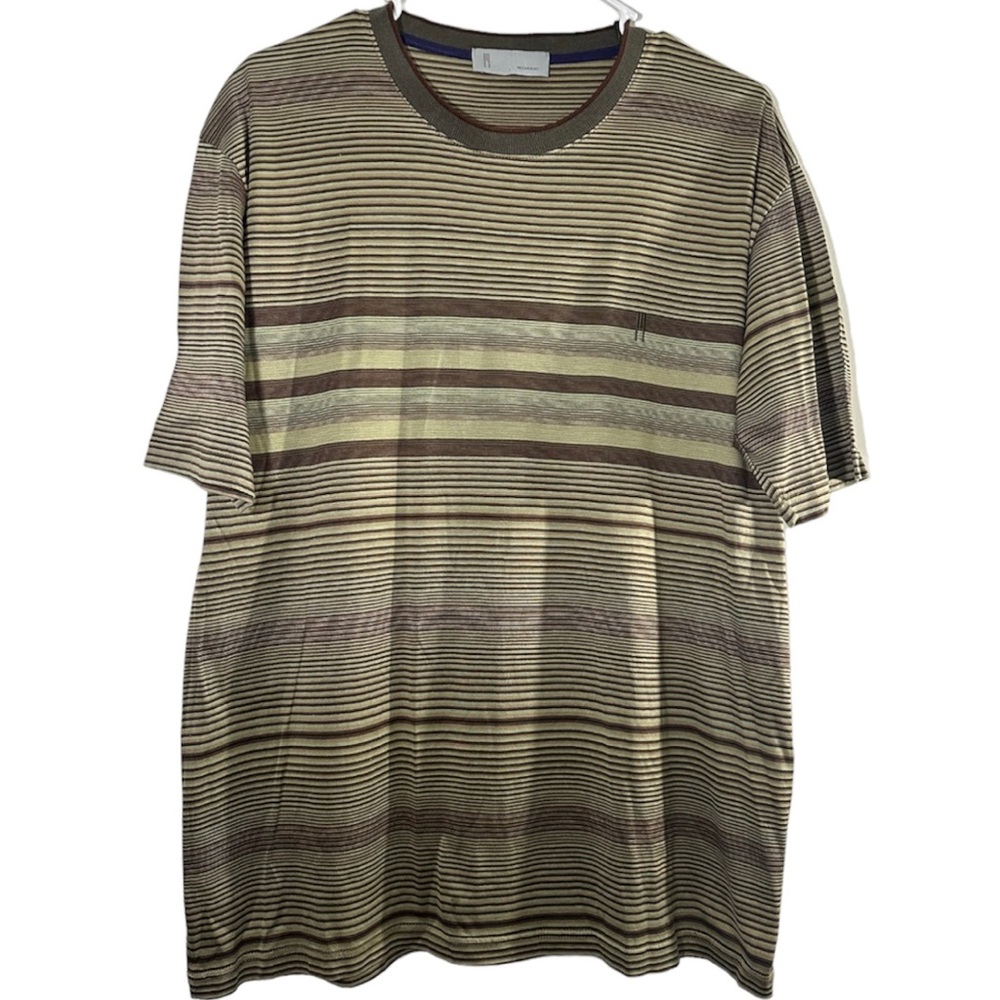 Missoni Striped  100% Cotton T-Shirt Made In Italy  Sz XL